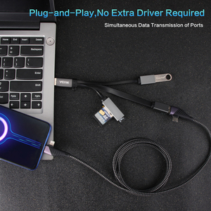 Vcom <span class=keywords><strong>USB</strong></span> <span class=keywords><strong>Hub</strong></span> 4 cổng đa Splitter SD TF Đầu Đọc Thẻ cho máy tính xách tay điện thoại dữ liệu <span class=keywords><strong>Sync</strong></span> USB3.0 OTG cáp 15cm - Product Image 6