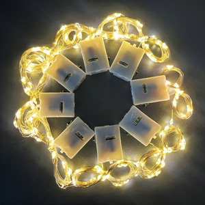 Offre Spéciale <span class=keywords><strong>Mini</strong></span> fil de cuivre <span class=keywords><strong>LED</strong></span> fée <span class=keywords><strong>guirlande</strong></span> lumineuse <span class=keywords><strong>guirlande</strong></span> de noël alimentée par batterie pour les décorations de fête de mariage - Product Image 4