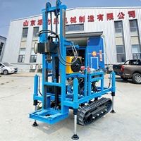 Machine de forage de puits d'eau automatique 100m 200m, hydraulique sur chenilles, prix de vente
