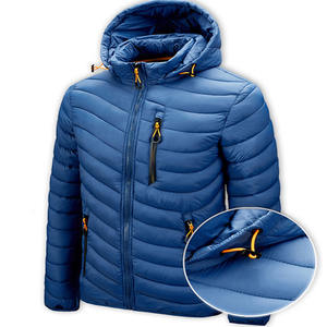 <span class=keywords><strong>Piumino</strong></span> leggero in cotone Casual giacca da uomo con cappuccio caldo <span class=keywords><strong>Trench</strong></span> - Product Image 1