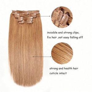 Extensiones de Cabello Virgen Remy, Liso Sedoso, Ondulado, Rizado Profundo, Yaki, Ondas Sueltas Naturales, Cutícula Impact, Clip-in - Product Image 3