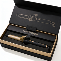 Boîte magnétique personnalisée et boîte cadeau noire pour nettoyant visage, produits de soins personnels, fermeture magnétique en papier
