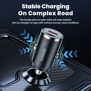 Chargeur de voiture USB-C efficace Toocki 45W Charge rapide et compatibilité <span class=keywords><strong>Samsung</strong></span> PPS pour les trajets quotidiens - Product Image 3