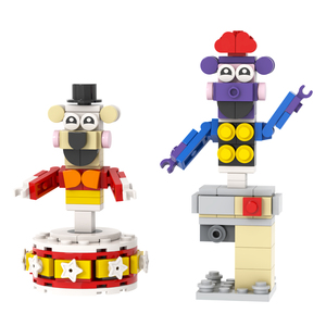 Ours de minuit FNAF MOC1642 <span class=keywords><strong>Mr</strong></span> et Mrs Helper Digityper Clean-O-Vac Jeux Mini blocs de construction Ensembles Jouets éducatifs pour enfants - Product Image 3