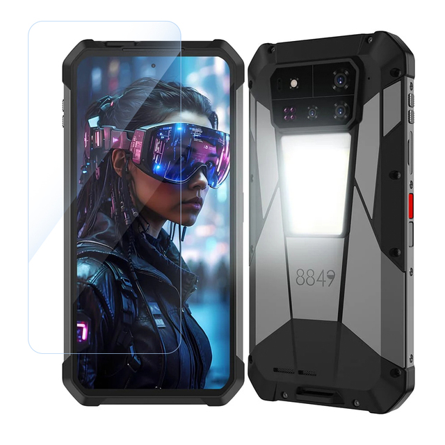AFS Premium 9H 0.33mm Aluminum High Definition Clear Tempered Glass 2.5D Full Glue Screen Protector Unihertz / 8849 Start 24