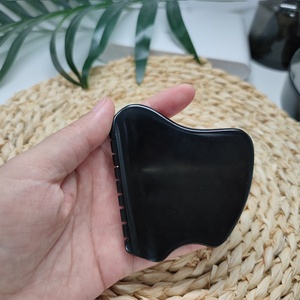 Gua Sha פנים כלים שחור ביאן אבן גירוד הודעה מסרק קצה Guasha כלים כיכר צורת ירקן gua sha יופי לעיסוי - Product Image 6