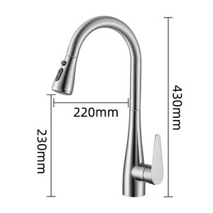 Kitchen <strong>Faucet</strong> With Pull-down Sprayer (3 Modes) Brushed Nickel Single Hole, Single Handle Kitchen Sink <strong>Faucet</strong> for bar <strong>RV</strong> - Product Image 6