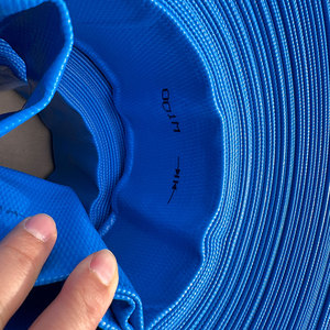 Tuyau de refoulement en PVC bleu durable avec fibre renforcée, tuyau plat en PVC <span class=keywords><strong>pour</strong></span> eau industrielle - Product Image 5