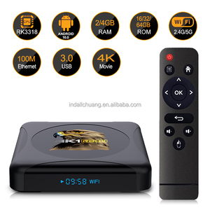 Modèle le plus récent RK3318 HK1R1 Mini Quad Core Android 10.0 4 Go 64 Go 2.4G Double WiFi Boîtier Smart TV Lecteur Multimédia 4K Décodeur TV - Product Image 4