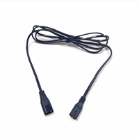 Câble d'alimentation CA 7A / 125V IEC 320-C8 vers IEC 320-C7, cordon d'alimentation 0,75 mm², rallonge électrique pour imprimante, moniteur, téléviseur