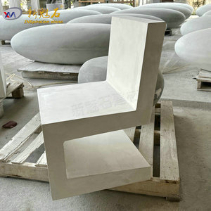 Nuevos Materiales de Construcción de Piedra, Banco de Concreto XMS006, Alta Resistencia, Resistente a la Corrosión, Muebles de Patio para Exteriores - Product Image 3