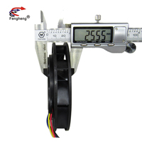 Ventilateur de refroidissement électrique avec onduleur de 10CM, 100x100x25mm, 12 volts, élément centrifuge rond en plastique, 10025