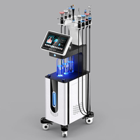 Appareil de beauté multifonctionnel haute fréquence 11 en 1, hydrodermabrasion, aqua peel, jet d'oxygène