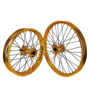 Jantes dorées compatibles avec Sur Ron Ultra Bee, jeu de roues 21*1.6 et 19*2.15, moto électrique tout-terrain, <span class=keywords><strong>supermotard</strong></span>, roues avant et arrière - Product Image 2
