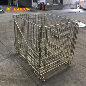 Taşıma Depolama İstiflenebilir Yer Tasarruflu Galvanizli Çelik Şarap Şişesi Depolama Kafesi - Product Image 5