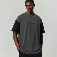 T-shirt en coton lourd pour homme, tissu fluide de haute qualité, étiquette privée personnalisée, manches courtes