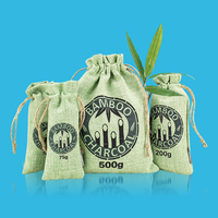 Sac purificateur d'air en charbon actif de bambou naturel, désodorisant pour la maison, les chaussures, la voiture, absorbeur d'odeurs