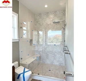 Modern High Quality Mixed Color Glass and Marble Mosaic Tile for <strong>Kitchen</strong> and Bathroom Wall Art Tiles - Product Image 5