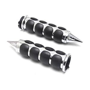 Empuñaduras de aleación de plata negra de 25mm personalizadas para motocicleta <span class=keywords><strong>Harley</strong></span> Davidson - Product Image 4