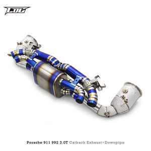 Échappement à soupapes OEM personnalisé pour <span class=keywords><strong>Porsche</strong></span> <span class=keywords><strong>911</strong></span> 992/992.1/992.2 TURBO 3.0T 2020-2023, échappement de course pour voiture, silencieux en titane - Product Image 3