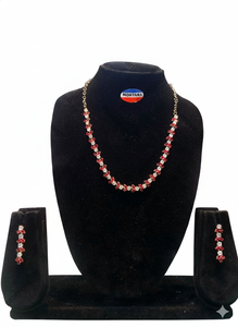 Stainless Steel Vintage Jewelry <b>Set</b> for Women Fashion Elegant Sparkling <b>Necklace</b> and Earrings for <b>Wedding</b> Party Evening Wear - Product Image 2