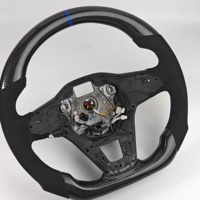 Volant en cuir semi-perforé en fibre de carbone, en promotion, pour modèles VW Volkswagen Golf R6 7 7.5 8 MK8 MK7 8R GTI GTD Passat CC