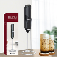 ESTICK Mousseur à lait électrique sans fil en acier inoxydable et plastique, batteur, mixeur, écologique, portable, pour café, crème, gâteau, œufs