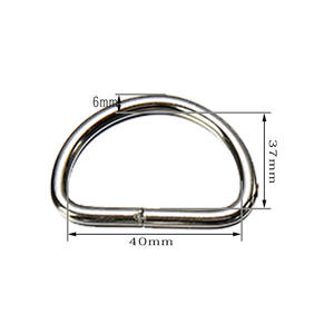 Herrajes de Anillo en D de Metal para Bolsos y Maletas, Accesorios para Bolsos con Anillos de Tirar y Anillos para Colgar - Product Image 2