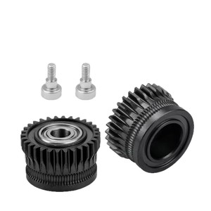 Kit d'extrusion à double engrenage tout en métal 3D Lin'ao, alliage d'acier trempé DLC pour Creality K1 K1C Ender3 V3 - Product Image 1