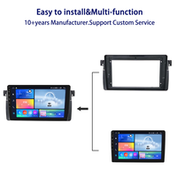 Meihua - Lecteur DVD automobile de haute qualité - Cadre radio stéréo pour BMW Série 3 E46 1999-2005 - Accessoires radio pour voiture
