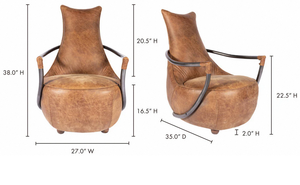 Elegant Lounge Chair With Comfortable Cushioned Seating Perfect For Living Room Office Or Reading Nook Offering Stylish - Product Image 3