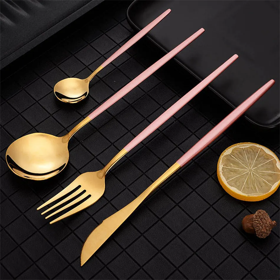 Home Products Gold Wedding Flatware Sets Cutlery Cutlery High, Wallace Duchess Gold Flatware, Baroque Gold Flatware