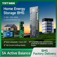 Sistema de Almacenamiento de Energía Doméstico TDT 8S 24V 48V 60V 100A 200A 300A ESS con BMS Inteligente, Pantalla LCD, CAN, UART, RS485, Paralelo, BT, WIFI, Inversor de Balance Activo
