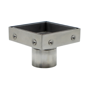 Desagüe de Ducha Cuadrado de Acero Inoxidable 316 de 4 Pulgadas con Rejilla Invisible para Inserción de Azulejos, Acabado Cepillado, para Baño - Product Image 3