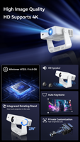 Proyector Inteligente Portátil para Cine en Casa, Venta al por Mayor de Fábrica, C880 Android 14, Largo Alcance, 1080P Nativo, Corrección Trapezoidal Automática, WiFi de Doble Banda, OEM