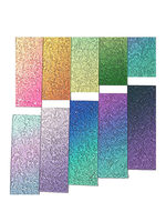 Planche acrylique transparente à dégradé rayé pour motif de pierre ondulée, planche décorative colorée imprimée UV