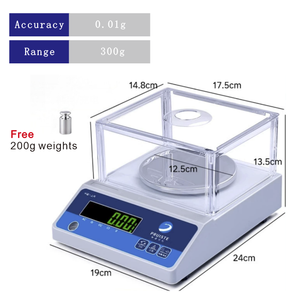 משקל דיגיטלי נירוסטה עמיד למים, מכשיר שקילה אלקטרוני עם דיוק של 0.1 גרם, 0.01 גרם, 0.001 גרם, ניתן להתאמה אישית - Product Image 3