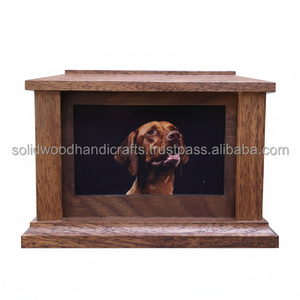 Urne funéraire en bois pour cendres d'animaux domestiques Urnes de crémation en bois pour cendres de chat et de chien Urnes de souvenir à bas prix - Product Image 1