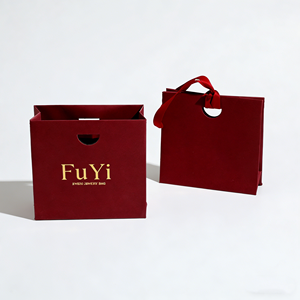 Bolsa de Papel para Joyería con Logotipo Personalizado al por Mayor, Bolsa de Compras para Joyería con Cinta, Bolsa de Papel para Empaque de Joyería, Bolsa para Collares y Anillos - Product Image 4