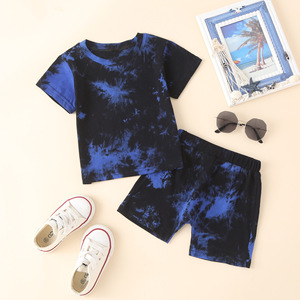 Conjuntos de Ropa de Verano para Niños, Camiseta Tie Dye + Pantalones Cortos, 2 Piezas, Ropa para Niños, Conjunto de Ropa Nueva 2021 - Product Image 4