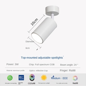 ไฟดาวน์ไลท์ LED ติดพื้นผิว360แบบหมุนได้หลอดไฟ GU10 5W 7W 9W 12W 15W
