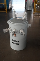 Type immergé dans l'huile monophasé 50kva 13.8KV-120/240V d'OEM de transformateur monté par Polonais