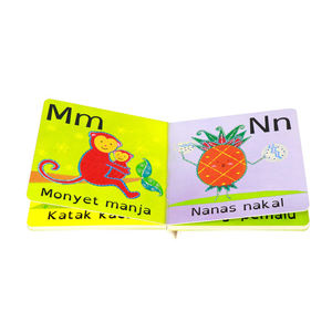 Libro de Aprendizaje del Abecedario Ecológico de Tapa Dura para Niños, Cartón Personalizado con Impresión Offset, Hecho con Papel Resistente - Product Image 5