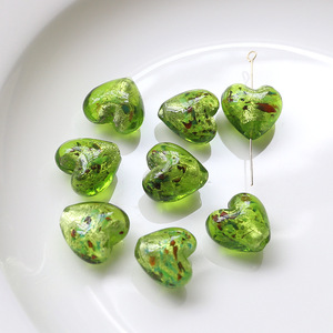 Murano Lampwork <strong>Glass</strong> Loose <strong>Beads</strong> Valentine Heart <strong>Beads</strong> for Jewelry Making - Product Image 5
