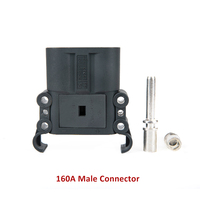 80a160a320a Fiche de câble de batterie de chariot élévateur Adaptateur de prise inter-prises à courant élevé Connecteur à pince d'alimentation à 2 broches