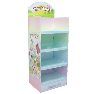 Biểu tượng tùy chỉnh có thể gập lại xoay giấy các tông sàn hiển thị giá cho cửa hàng siêu thị bán lẻ hiển thị đứng cho đồ chơi mỹ phẩm - Product Image 6