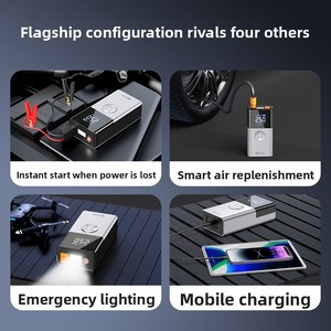 Démarreur de <span class=keywords><strong>Voiture</strong></span> Robuste et Puissant avec Compresseur d'Air 150 PSI 10000 mAh pour Secours Routier et Double Chargement USB – Achat en Gros - Product Image 2