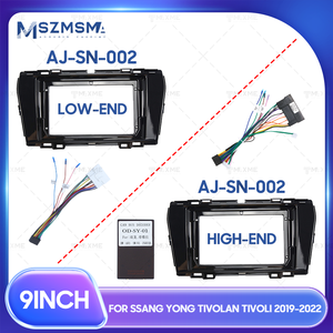 Nhà Máy Giá 2019-2022 tivella ssangyon 9inch Glossy Đen Car DVD khung cài đặt phụ kiện gắn Bracket Kit Navigation - Product Image 4