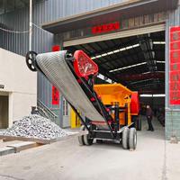 Concasseur à mâchoires mobile diesel PE400*600 pour béton, granit et galets de rivière, avec tapis roulant – Vente directe usine