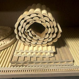 Panneau flexible en <span class=keywords><strong>bois</strong></span> massif demi-rond ARC pour mur/poteau couvrant et décoration panneau de Tambour incurvé - Product Image 1